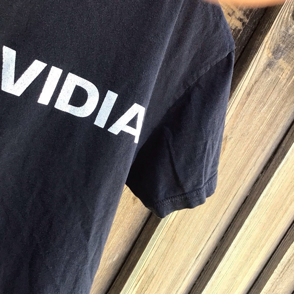NVIDIA Core Series Logo Graphic T-Shirt Black Tech Promo Tee Men's Small - Picture 4 of 8